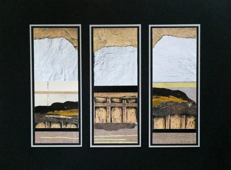 „Bunkerstadt I“ | 2019 | drei Teile, je 21 x 8 cm