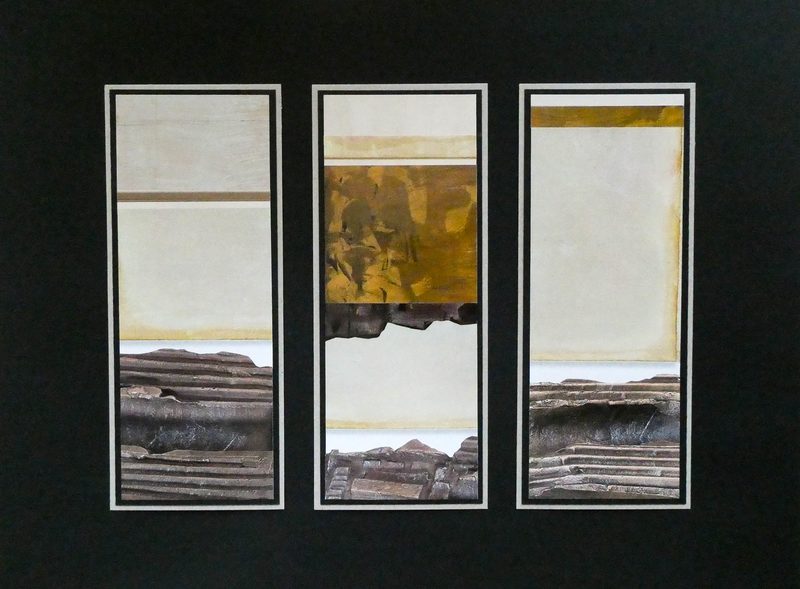 „Schwerer Himmel“ | 2019 | drei Teile, je 21 x 8 cm