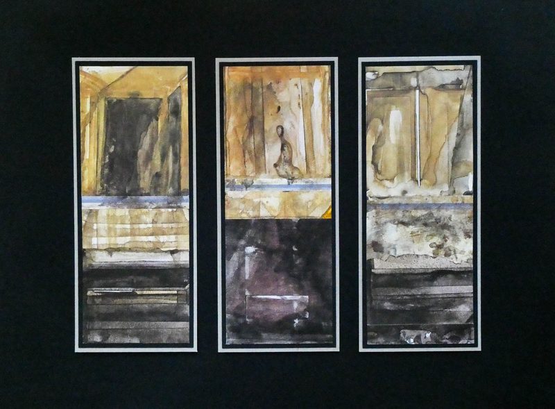 „Eingeschlossen“ | 2020 | drei Teile, je 21 x 8 cm