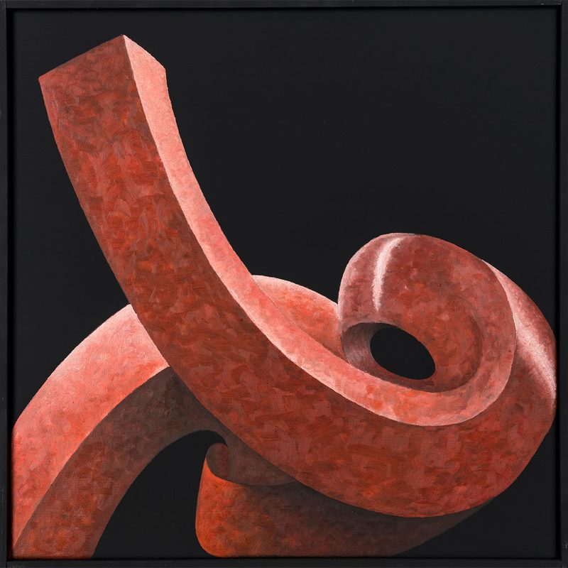 „Skulptur“ | 2018 | 50 x 50 cm | Öl, Dispersion auf Leinwand