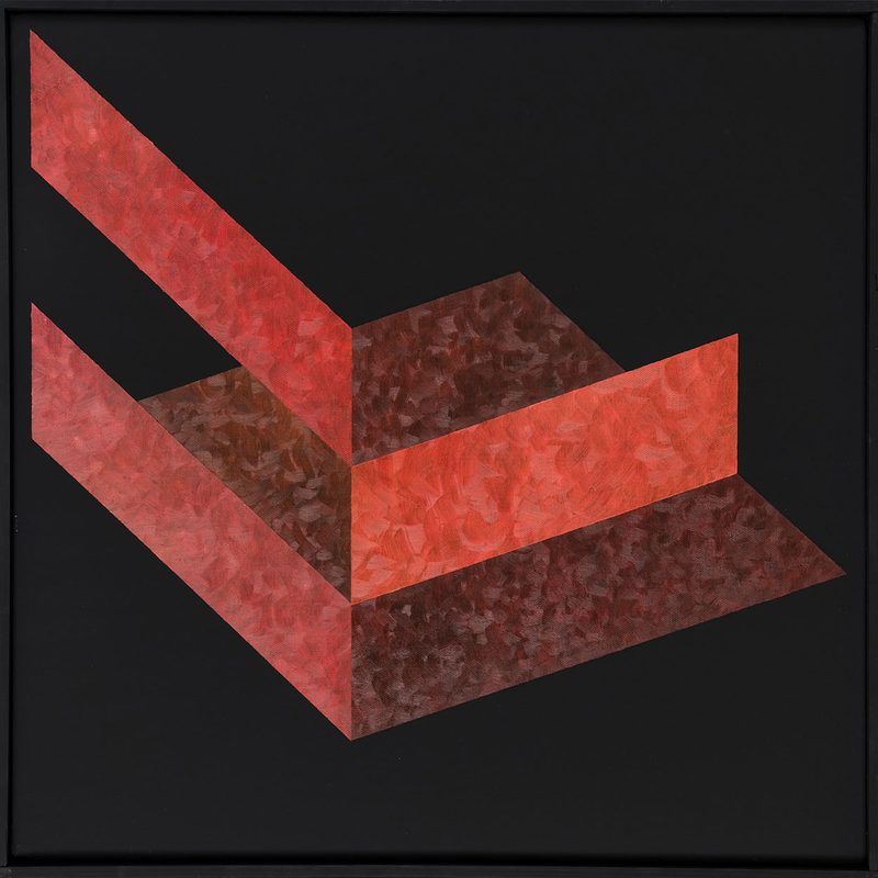 „Teilstück II“ | 2017 | 50 x 50 cm | Öl, Dispersion auf Leinwand