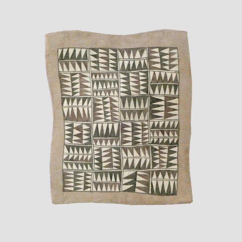 Afrikanisches 37 | 2021 | 36 x 31 cm | Bister, Sepia, Packpapier, Karton