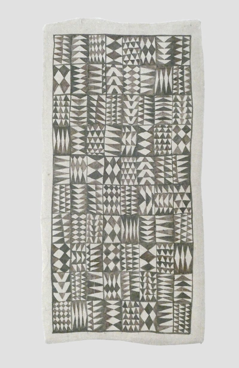 Afrikanisches 42 | 2021 | 38 x 20 cm | Bister, Sepia, Packpapier, Karton