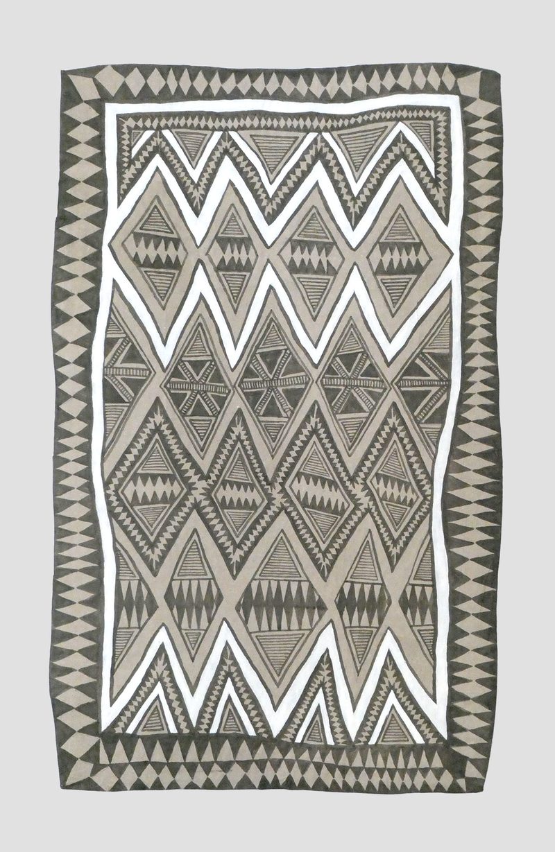 Afrikanisches 1 | 2021 | 58 x 36 cm | Sepia, Packpapier, Karton