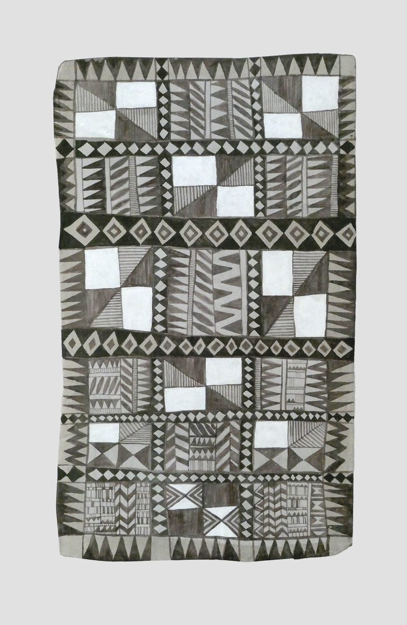 Afrikanisches 2 | 2021 | 67 x 40 cm | Bister, Sepia, Packpapier, Karton