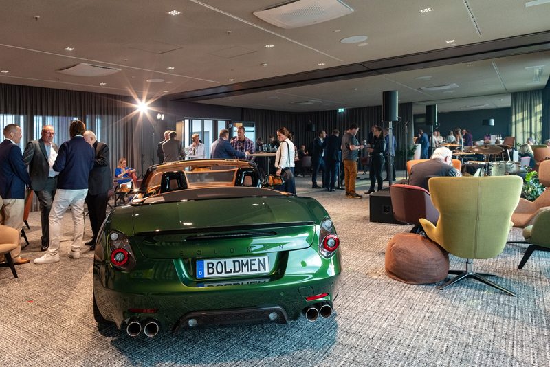 Boldman in der Eventetage in der 11. Etage