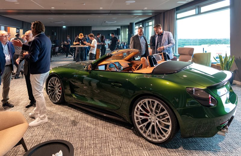 Boldman in der Eventetage in der 11. Etage