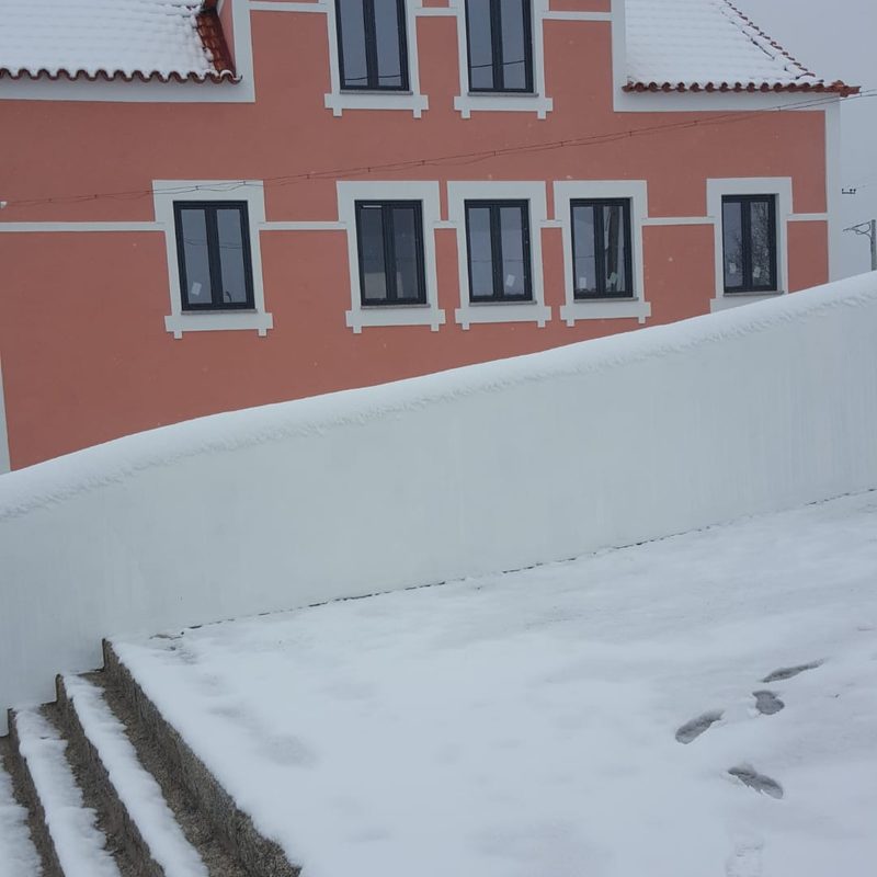 Villa Tauria com neve