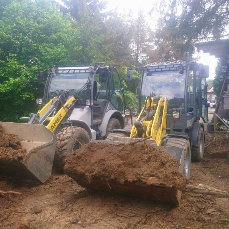 Ausschachtung mit Bagger