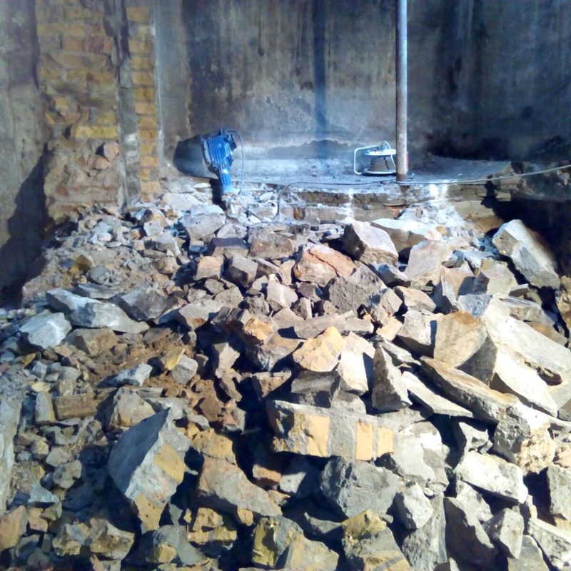 Gebäudeentkernung in Berlin