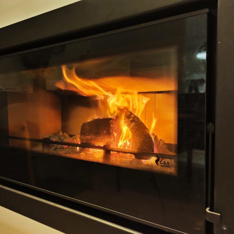 O conforto da lareira