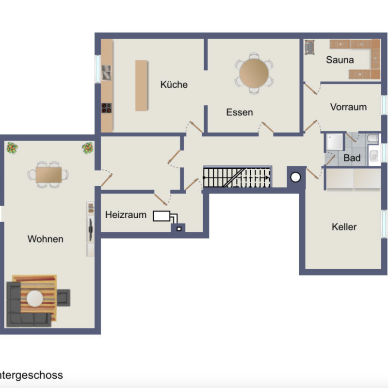 Grundriss Untergeschoss