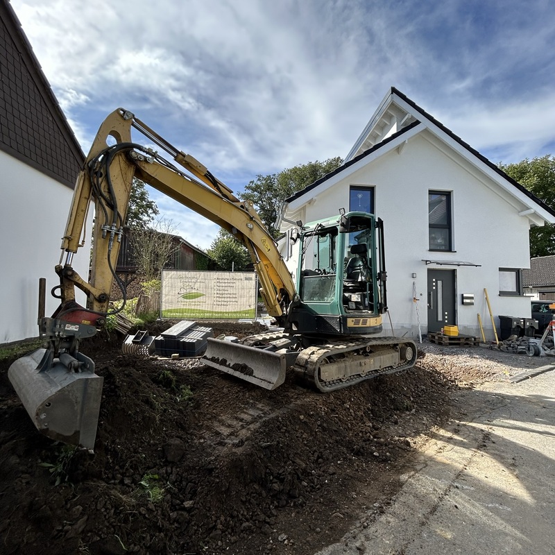 Ausschachtung Wohnhaus