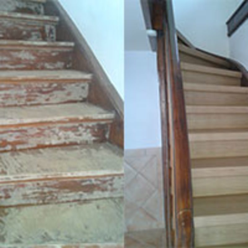 Treppe vorher nachher