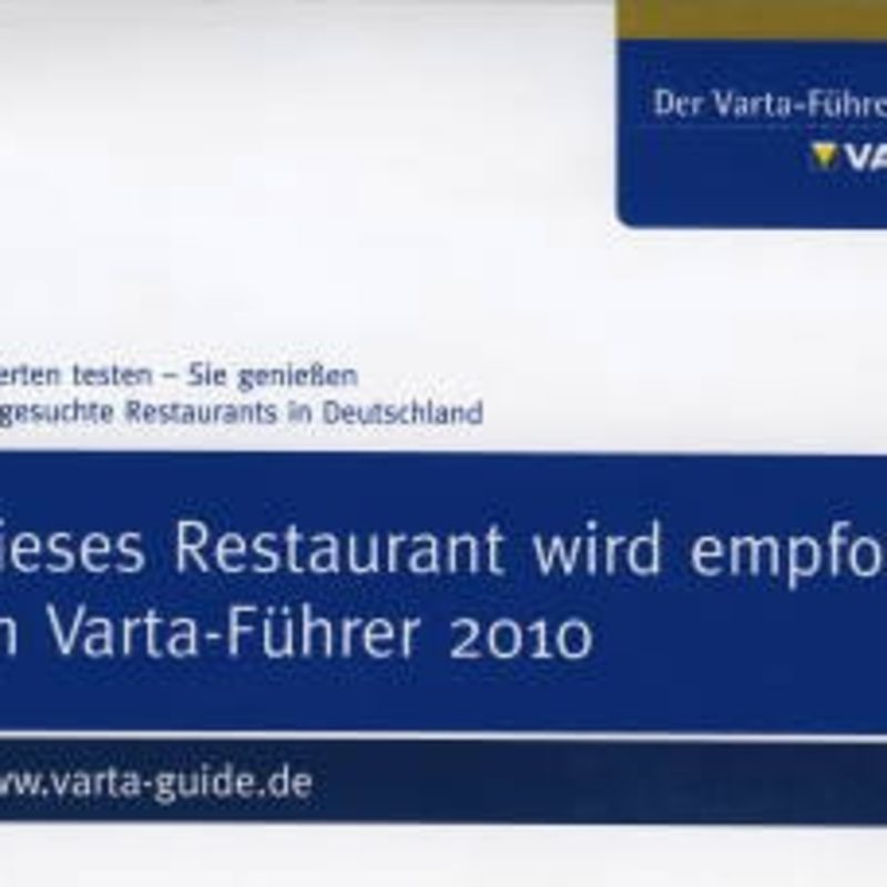 Empfohlen im Varta Führer 2010
