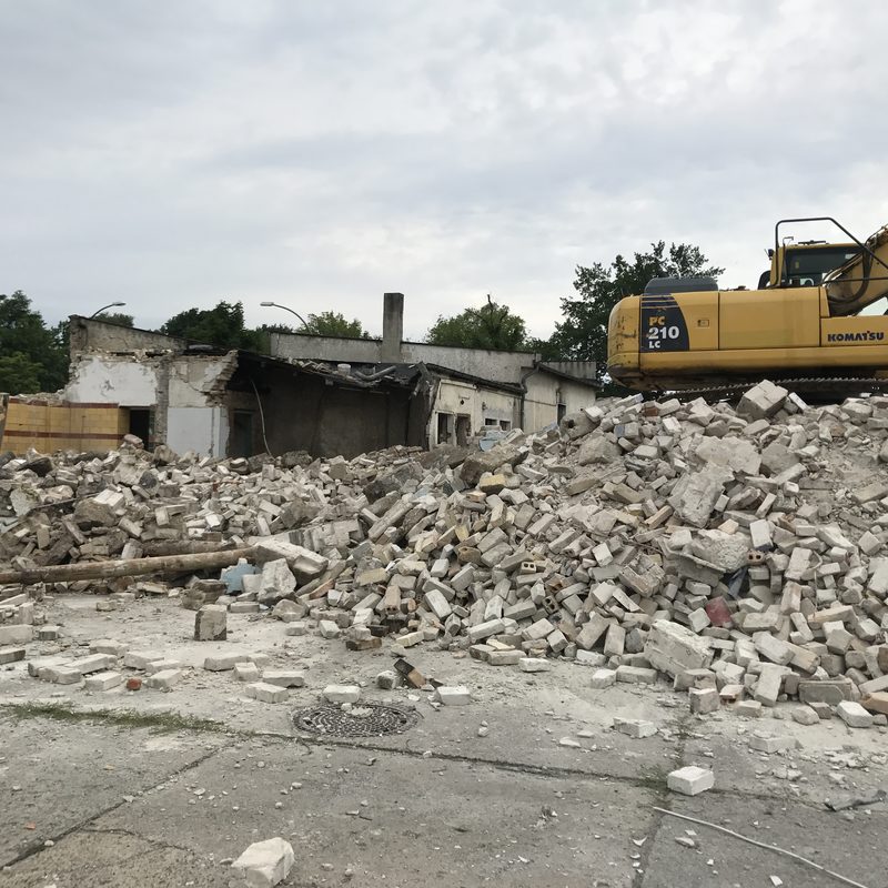 Rückbauarbeiten in Berlin
