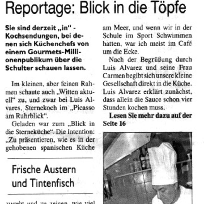 Kochen mit dem Küchenchef