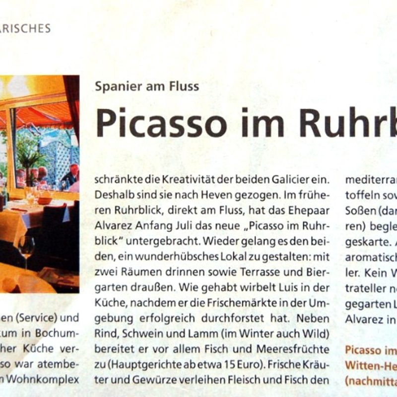 Picasso mit Ruhrblick