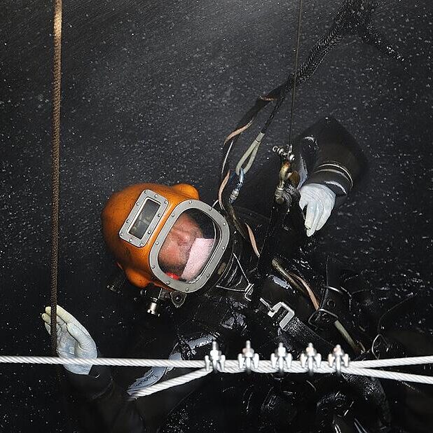 Abspannungen im Faulturm Tauchbetrieb Richter