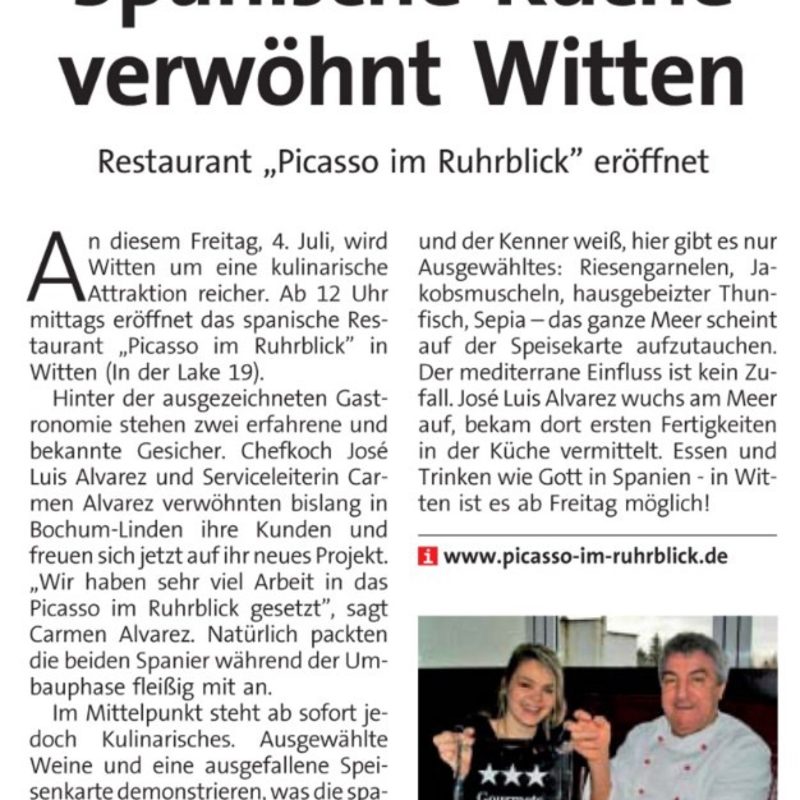 Spanische Küche verwöhnt Witten