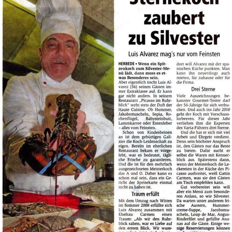 Sternkoch zaubert zu Silvester