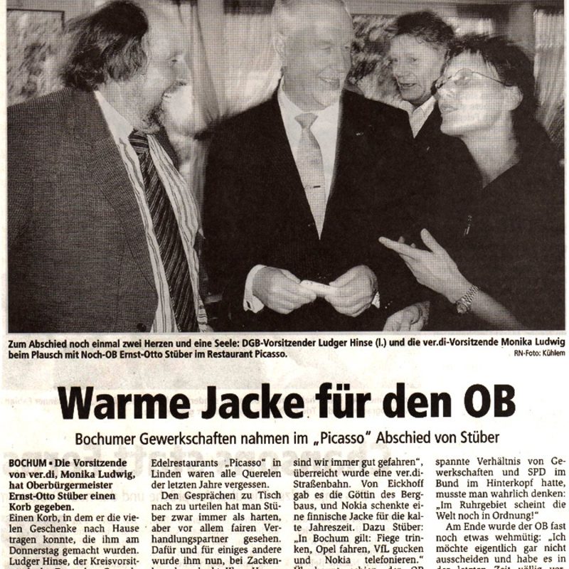 Abschied im Picasso von Stüber