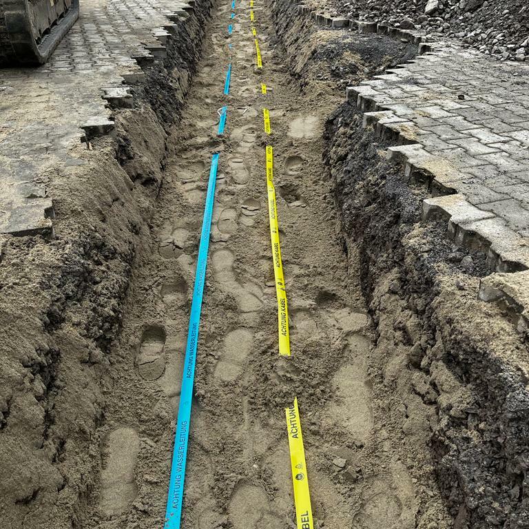 Ausschachtungen Leitungen