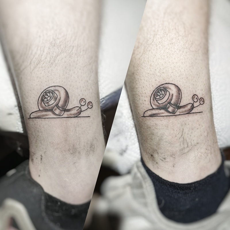 Tattoo-SchneckeFuss