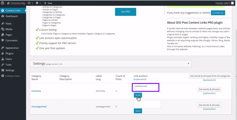 internal links plugin 